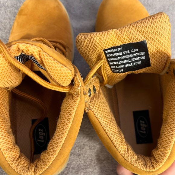 Lugz Mantle Hi Round Toe Lace Up Women Work Casual Boots WMANTLHK-7431 Lugged 10 - Picture 12 of 13